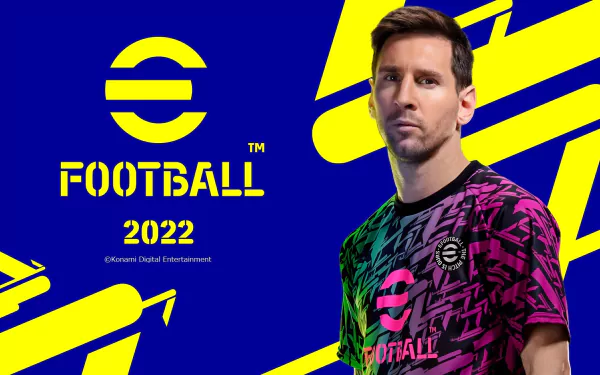 Lionel Messi video game eFootball 2022 HD Desktop Wallpaper | Background Image