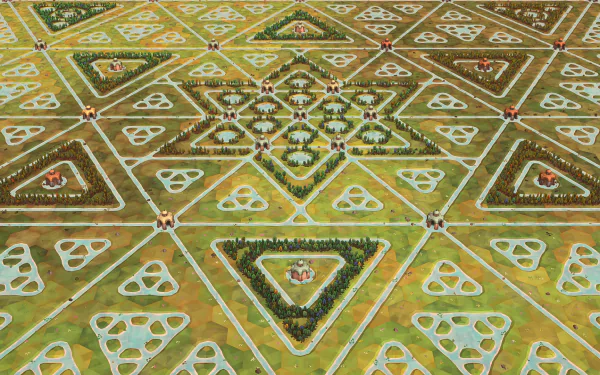 video game Dorfromantik HD Desktop Wallpaper | Background Image