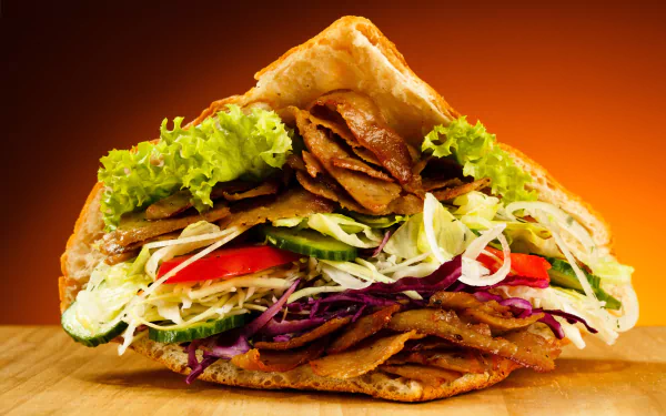 food Doner kebab HD Desktop Wallpaper | Background Image