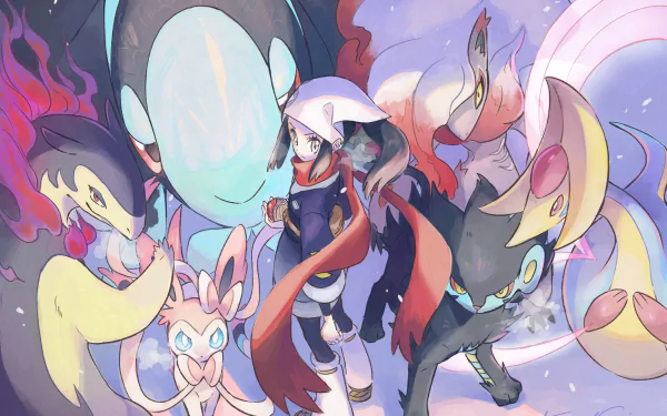 Akari (Pokémon) video game Pokémon Legends: Arceus HD Desktop Wallpaper | Background Image