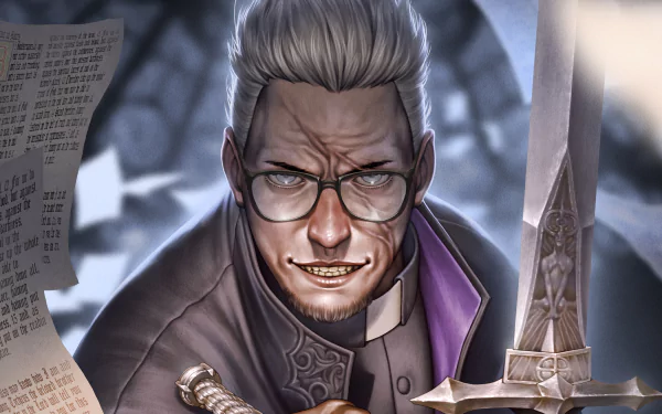 Alexander Anderson Anime Hellsing HD Desktop Wallpaper | Background Image