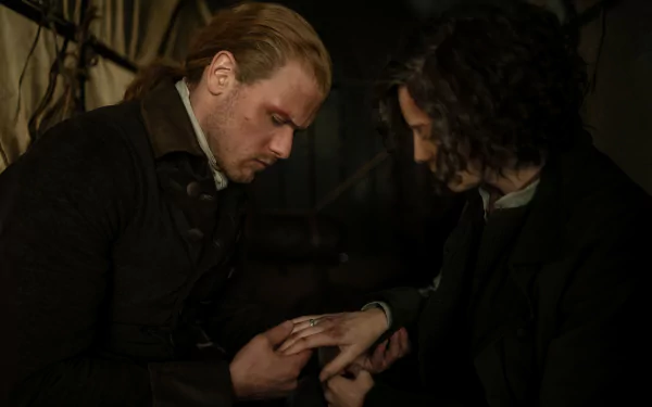 Sam Heughan Jamie Fraser TV Show Outlander HD Desktop Wallpaper | Background Image