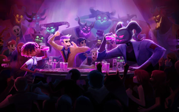 video game Afterparty HD Desktop Wallpaper | Background Image