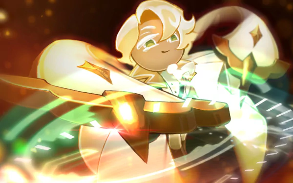 Clotted Cream Cookie (Cookie Run) video game COOKIE RUN: KINGDOM HD Desktop Wallpaper | Background Image