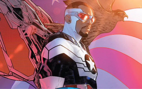 eagle Sam Wilson Comic Captain America HD Desktop Wallpaper | Background Image
