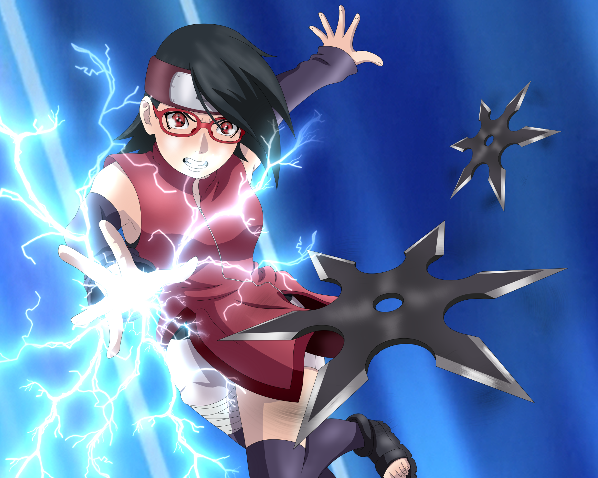 Download Sarada Uchiha Anime Boruto 4k Ultra HD Wallpaper by KV