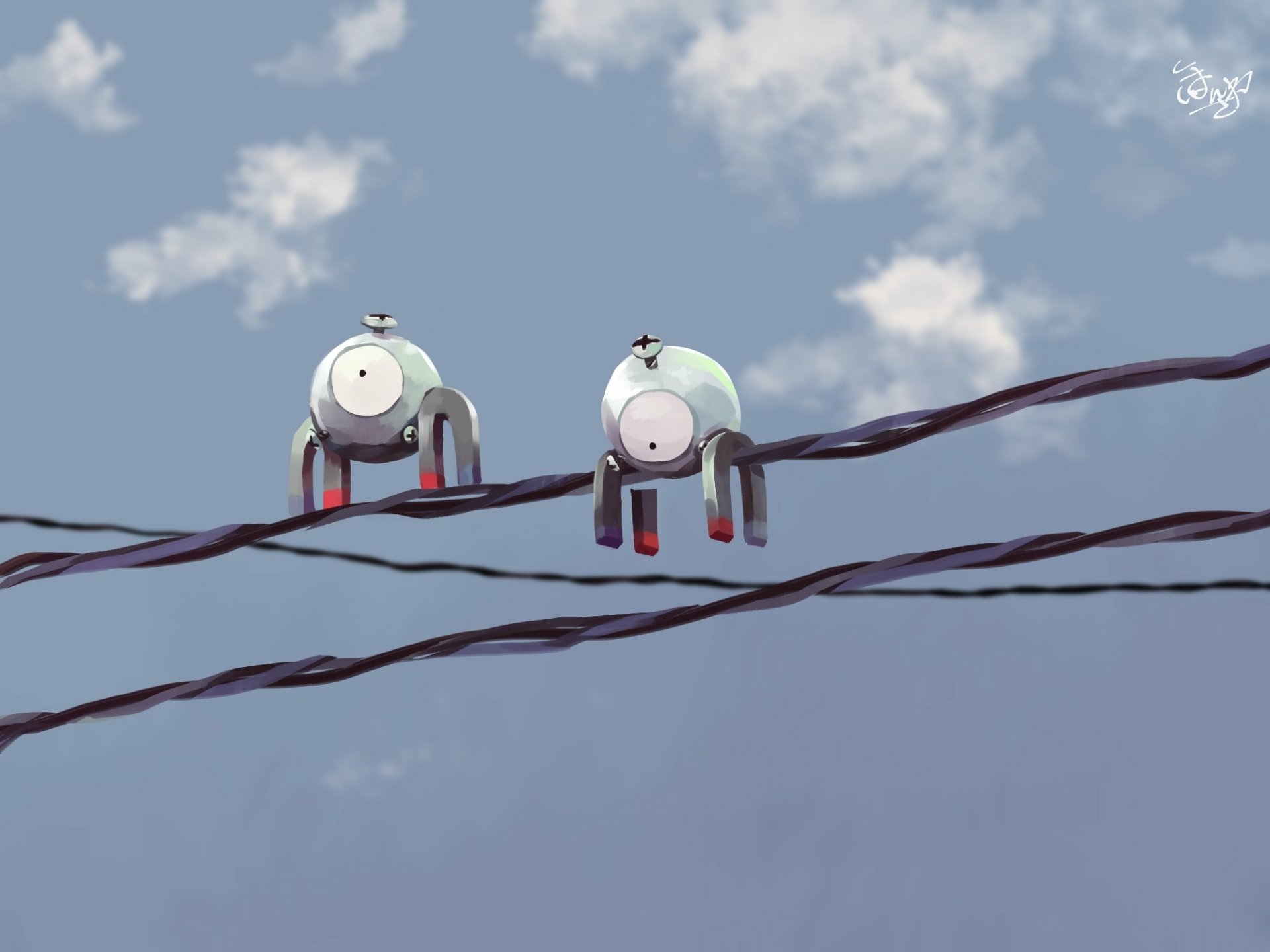 Download Magnemite (Pokémon) Anime Pokemon HD Wallpaper