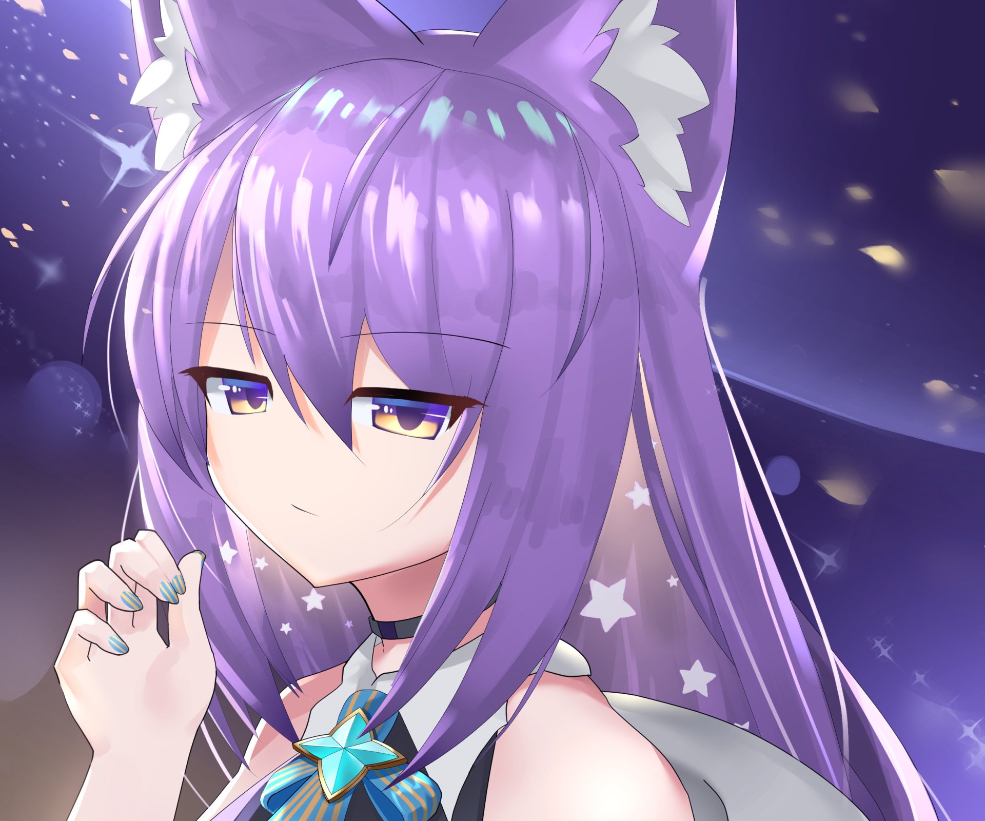 Download Hololive Moona Hoshinova Anime Virtual Youtuber HD Wallpaper