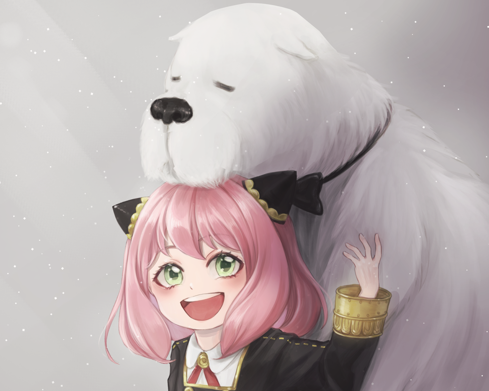 Download Bond (Spy X Family) Anya Forger Anime Spy X Family HD Wallpaper by 魚丸貓