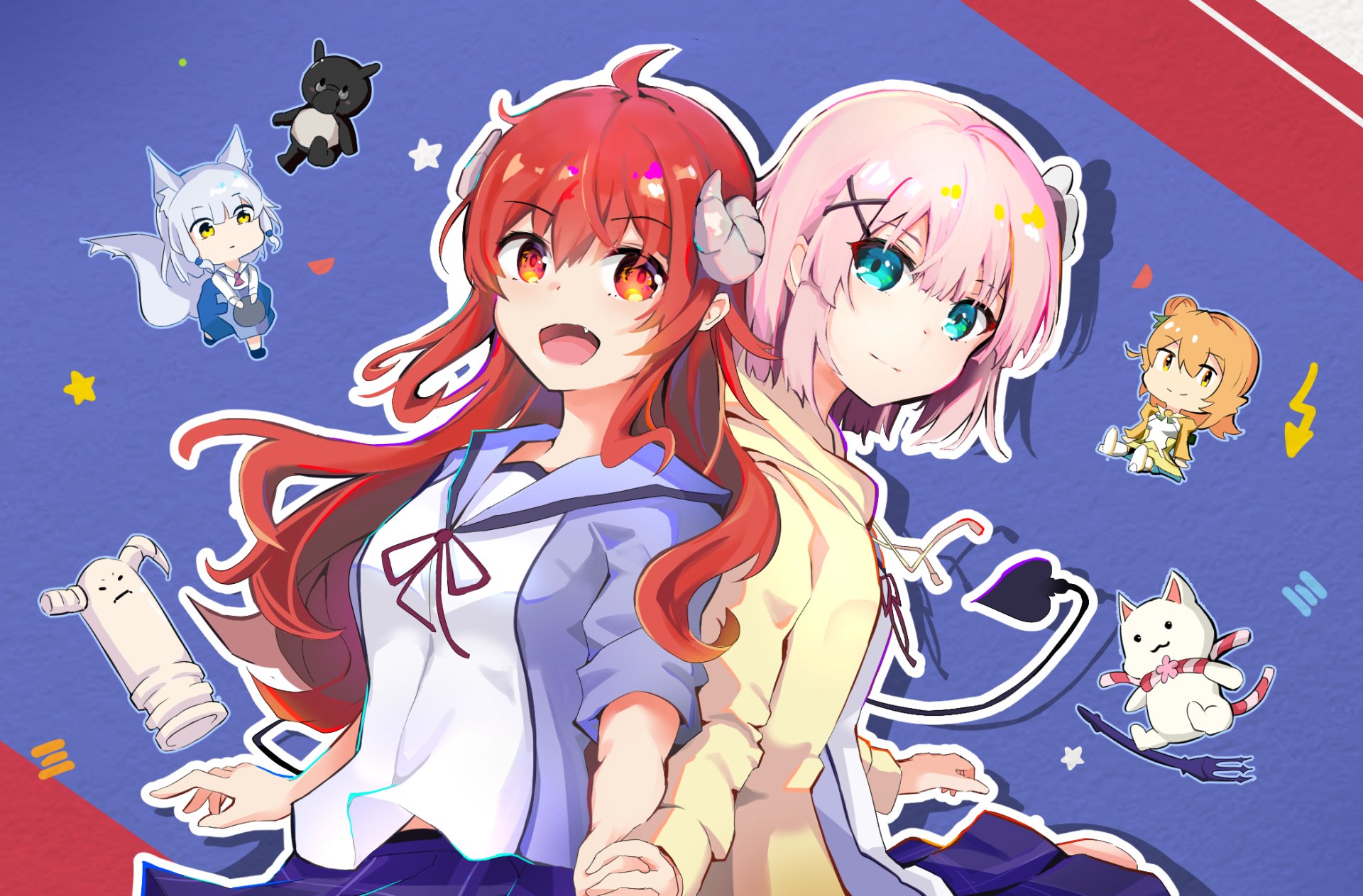 Download Momo Chiyoda Yuuko Yoshida Anime The Demon Girl Next Door HD Wallpaper by wwlog