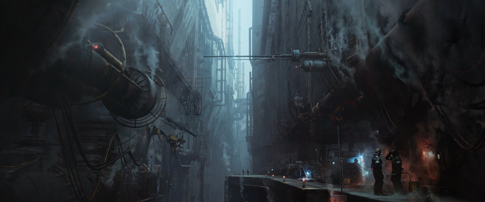 Download Sci Fi City Sci Fi City HD Wallpaper by Jama Jurabaev