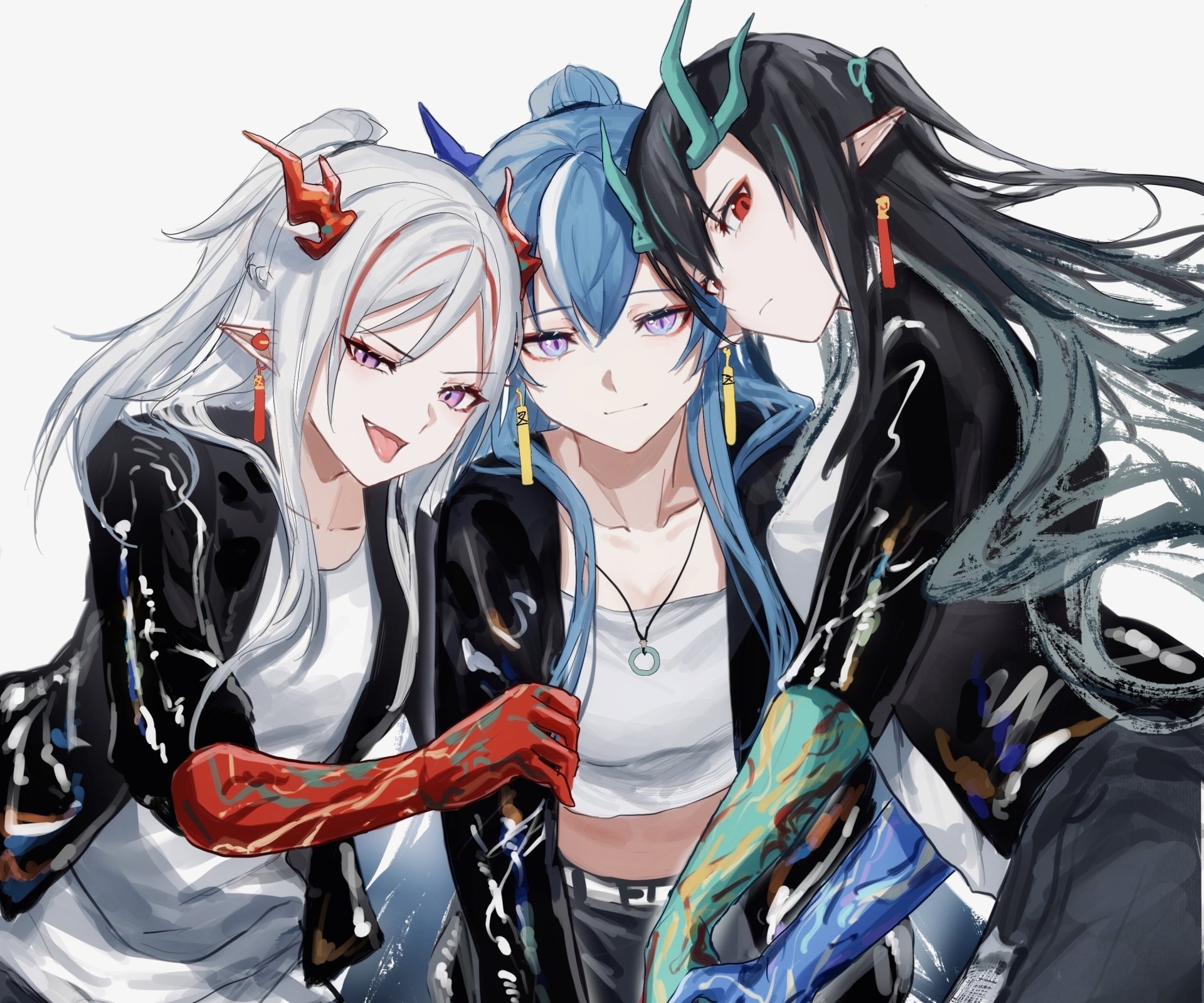 Download Nian (Arknights) Ling (Arknights) Dusk (Arknights) Video Game Arknights HD Wallpaper