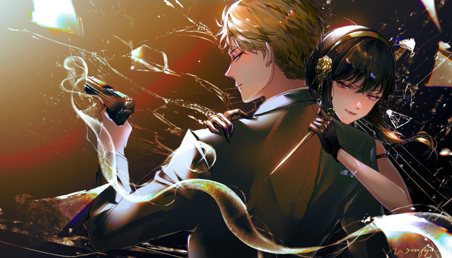 Spy x Family HD Wallpaper: Yor and Loid Forger