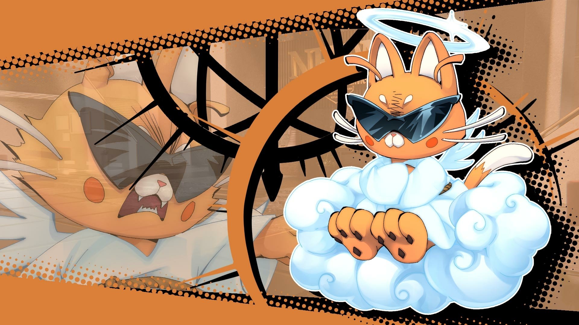 Download Video Game Neon White HD Wallpaper