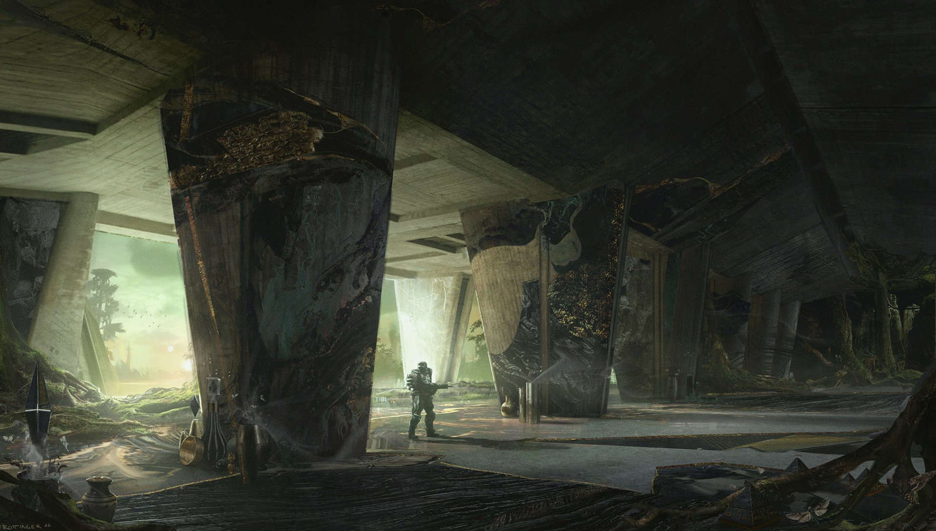 Download Sci Fi Exploration HD Wallpaper by Blake Rottinger