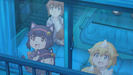 Fushihara(Miss Shachiku and the Little Baby Ghost) Yuurei-chan (Miss Shachiku and the Little Baby Ghost) Myako (Miss Shachiku and the Little Baby Ghost) Anime Miss Shachiku and the Little Baby Ghost HD Desktop Wallpaper | Background Image