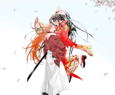 Kaoru Kamiya Kenshin Himura Anime Rurouni Kenshin HD Desktop Wallpaper | Background Image