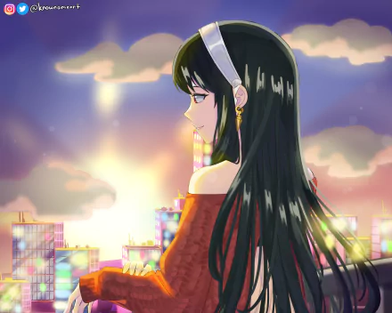 Yor Forger Anime Spy x Family HD Desktop Wallpaper | Background Image