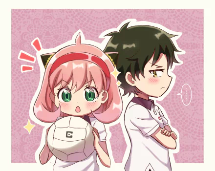 Damian Desmond Anya Forger Anime Spy x Family HD Desktop Wallpaper | Background Image