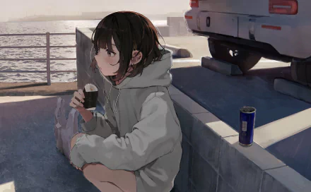 Anime girl anime girl HD Desktop Wallpaper | Background Image