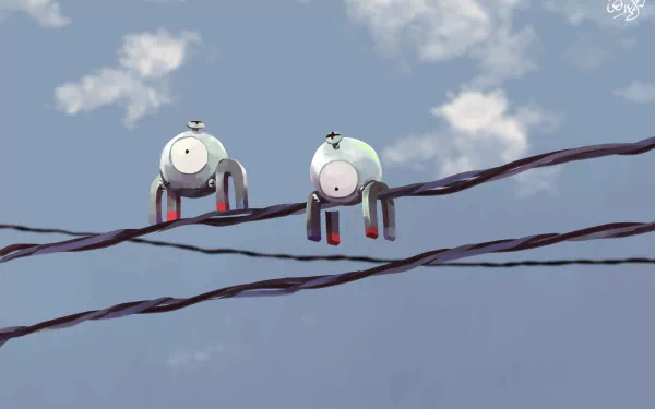 Magnemite (Pokémon) Anime Pokemon HD Desktop Wallpaper | Background Image