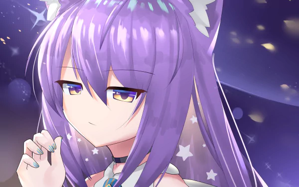 hololive Moona Hoshinova Anime Virtual Youtuber HD Desktop Wallpaper | Background Image