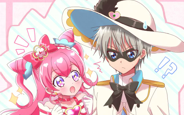 Shinada Takumi Nagomi Yui Cure Precious Anime Delicious Party Precure HD Desktop Wallpaper | Background Image