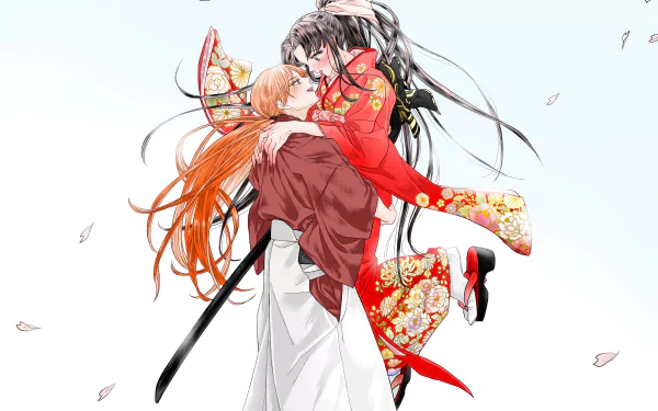 Kaoru Kamiya Kenshin Himura Anime Rurouni Kenshin HD Desktop Wallpaper | Background Image