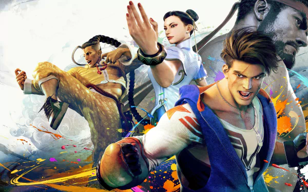 Jamie (Street Fighter) Ryu (Street Fighter) Chun-Li (Street Fighter) Luke Sullivan video game Street Fighter 6 HD Desktop Wallpaper | Background Image