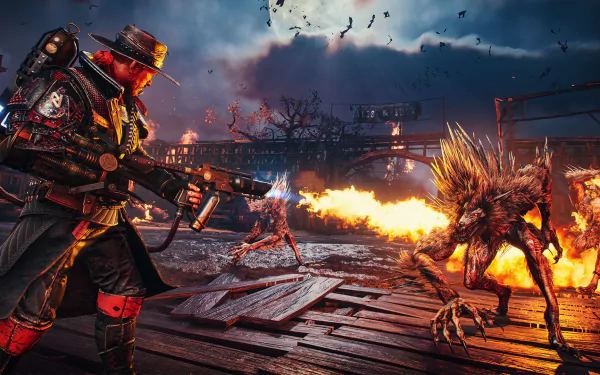 video game Evil West HD Desktop Wallpaper | Background Image