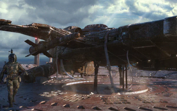  Boba Fett Bounty Hunter Spaceship - Concept Design by Antonio Rizzatti