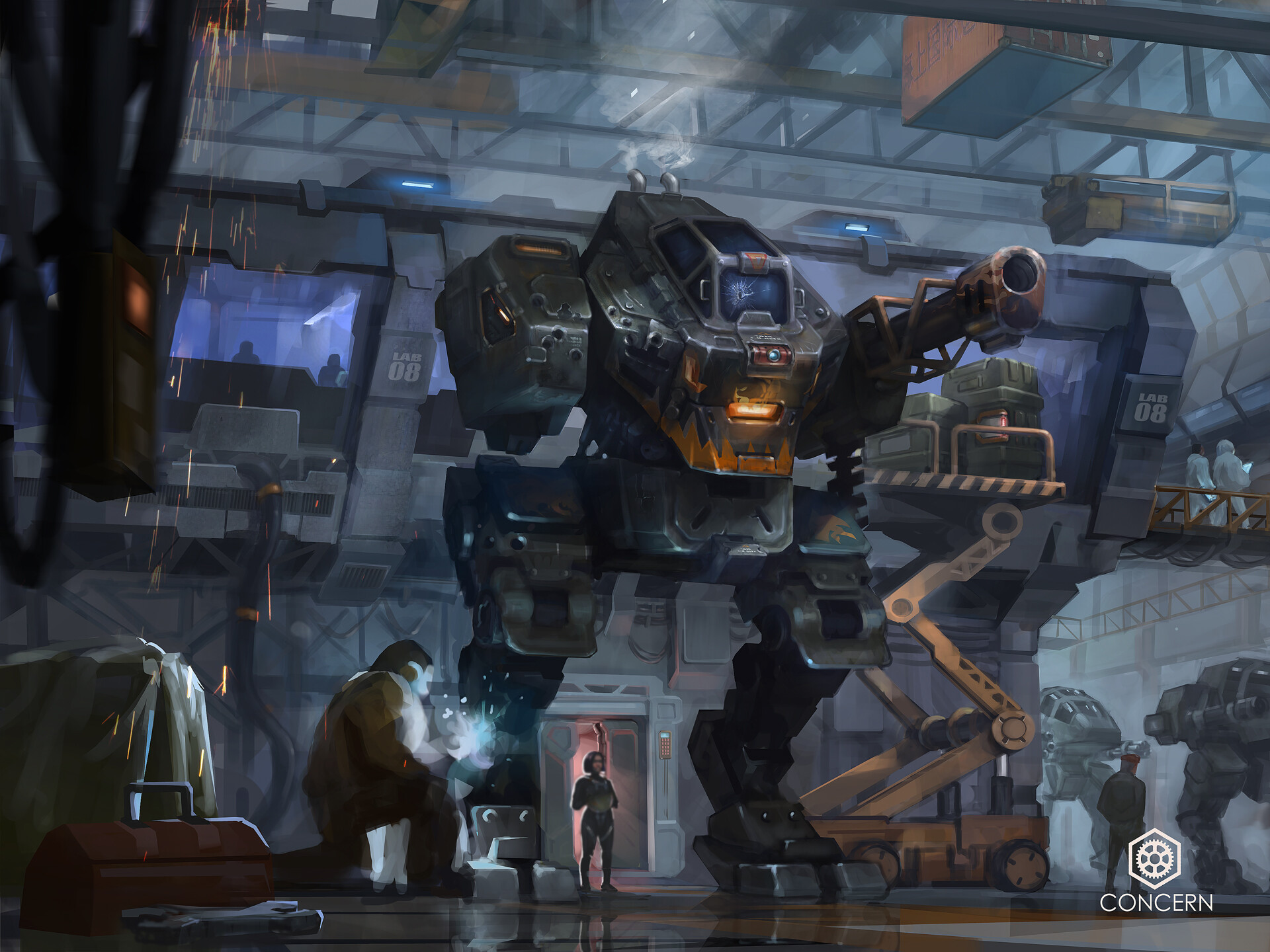Sci Fi Robot HD Wallpaper by Gaib Logan