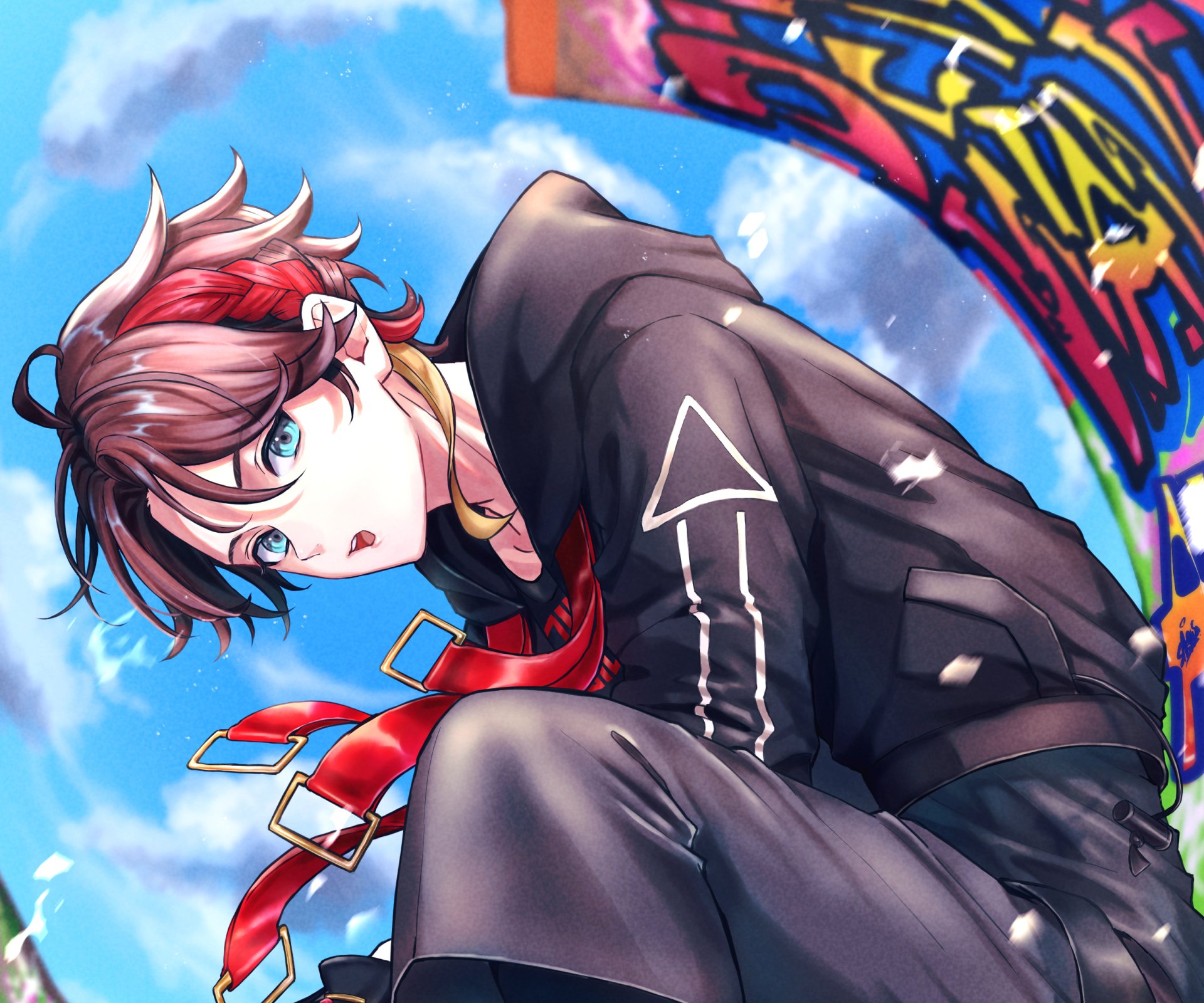 Download Nijisanji Saegusa Akina Anime Virtual Youtuber HD Wallpaper