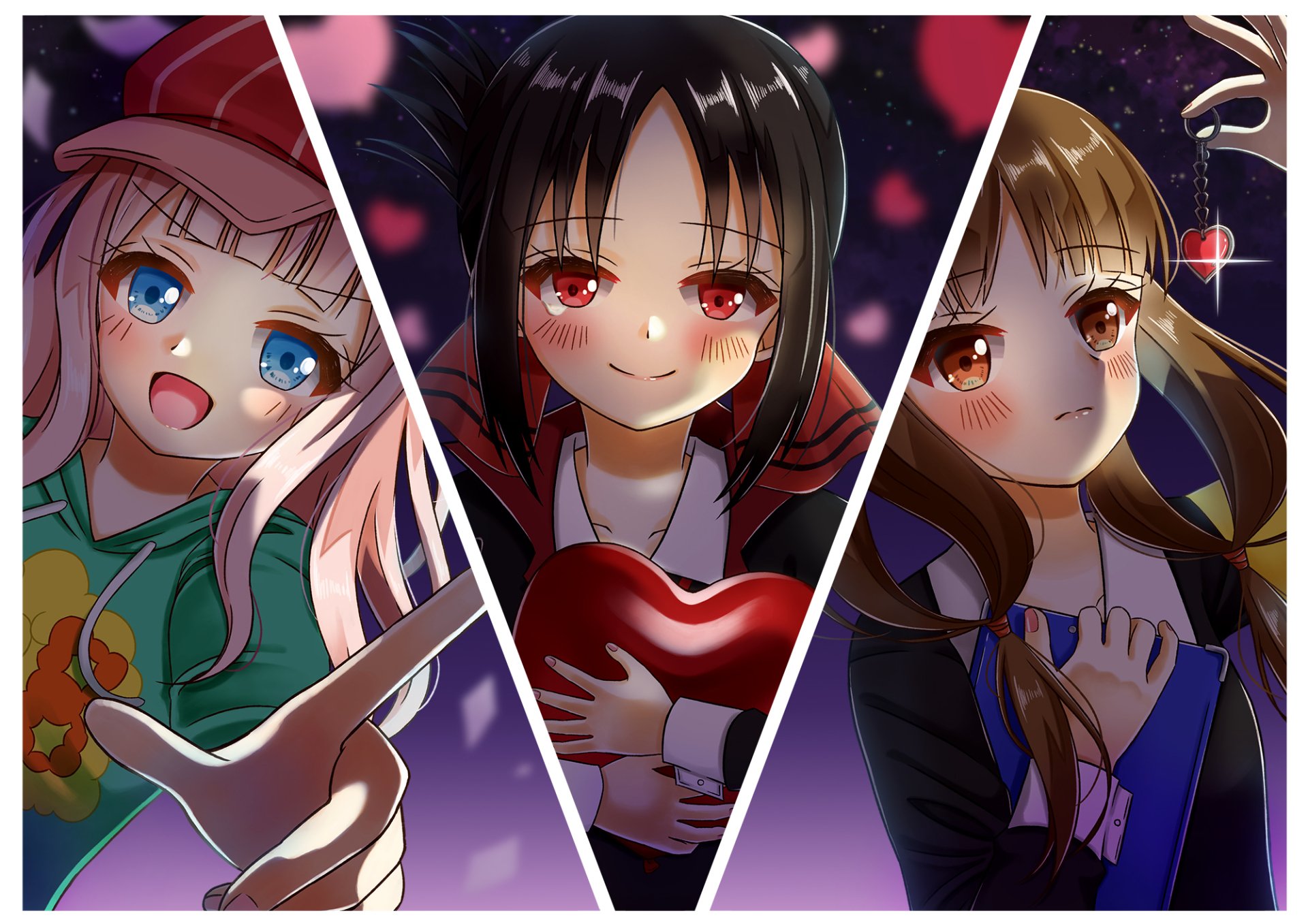 Download Miko Iino Chika Fujiwara Kaguya Shinomiya Anime Kaguya-sama: Love Is War HD Wallpaper by 茅瀬