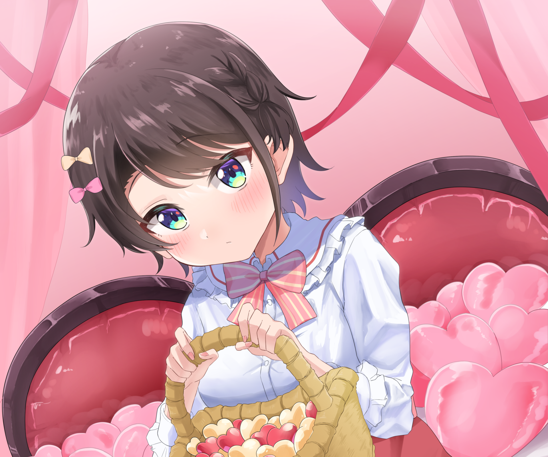 Download Hololive Oozora Subaru Anime Virtual Youtuber HD Wallpaper