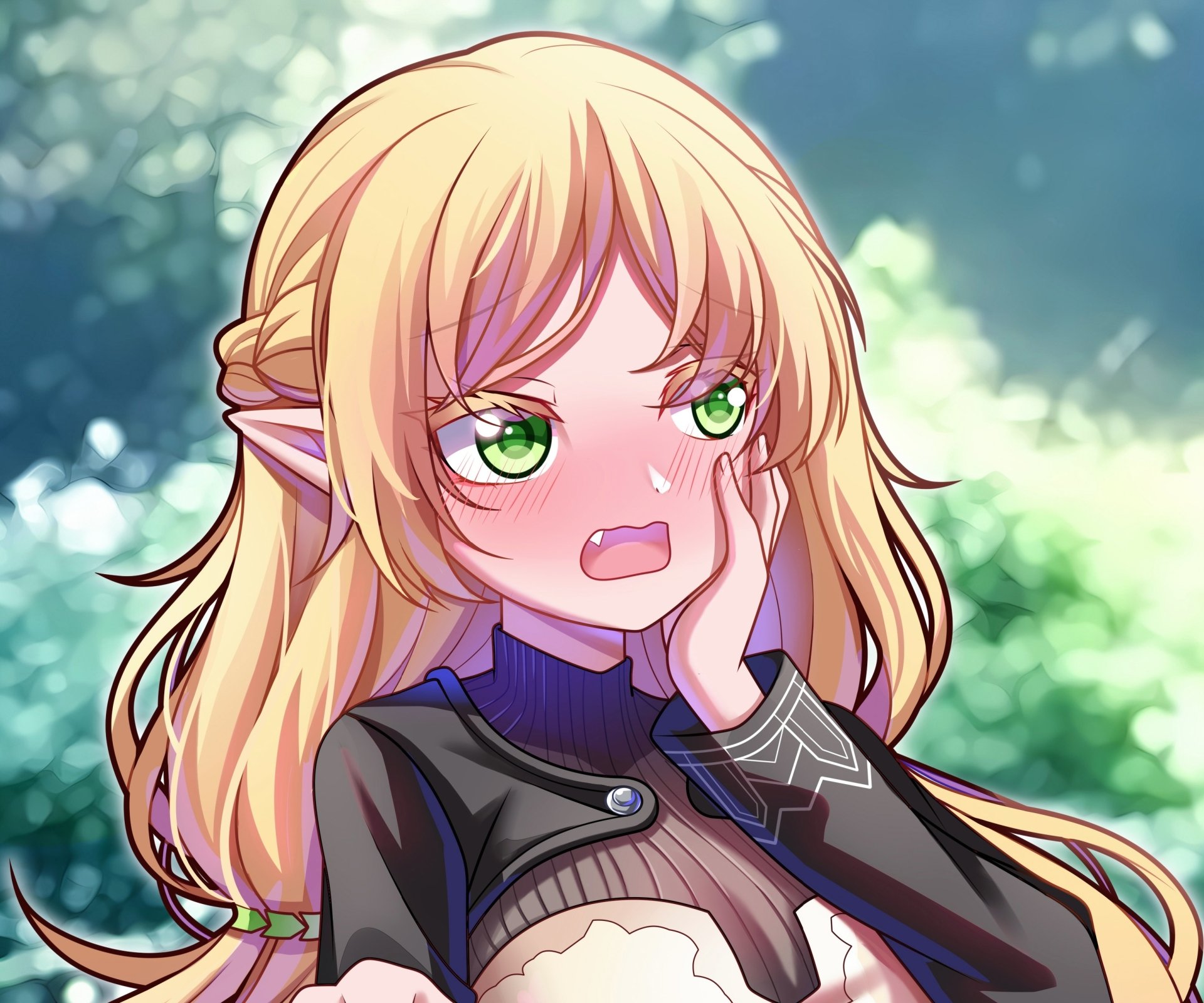 Download Tsundere Elf Anime Uncle From Another World HD Wallpaper by 狗蛋