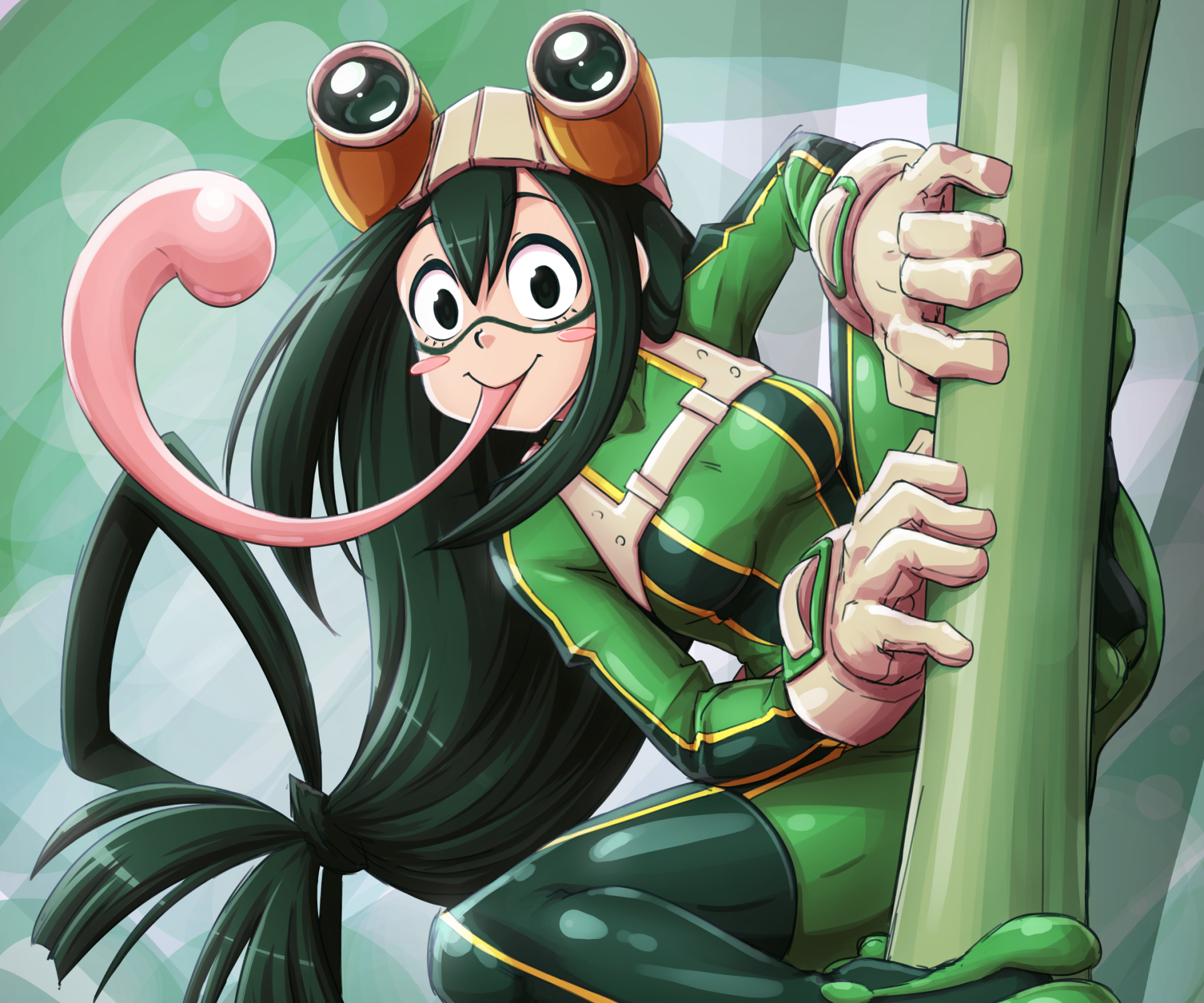 Download Tsuyu Asui Anime My Hero Academia HD Wallpaper by Mazumé