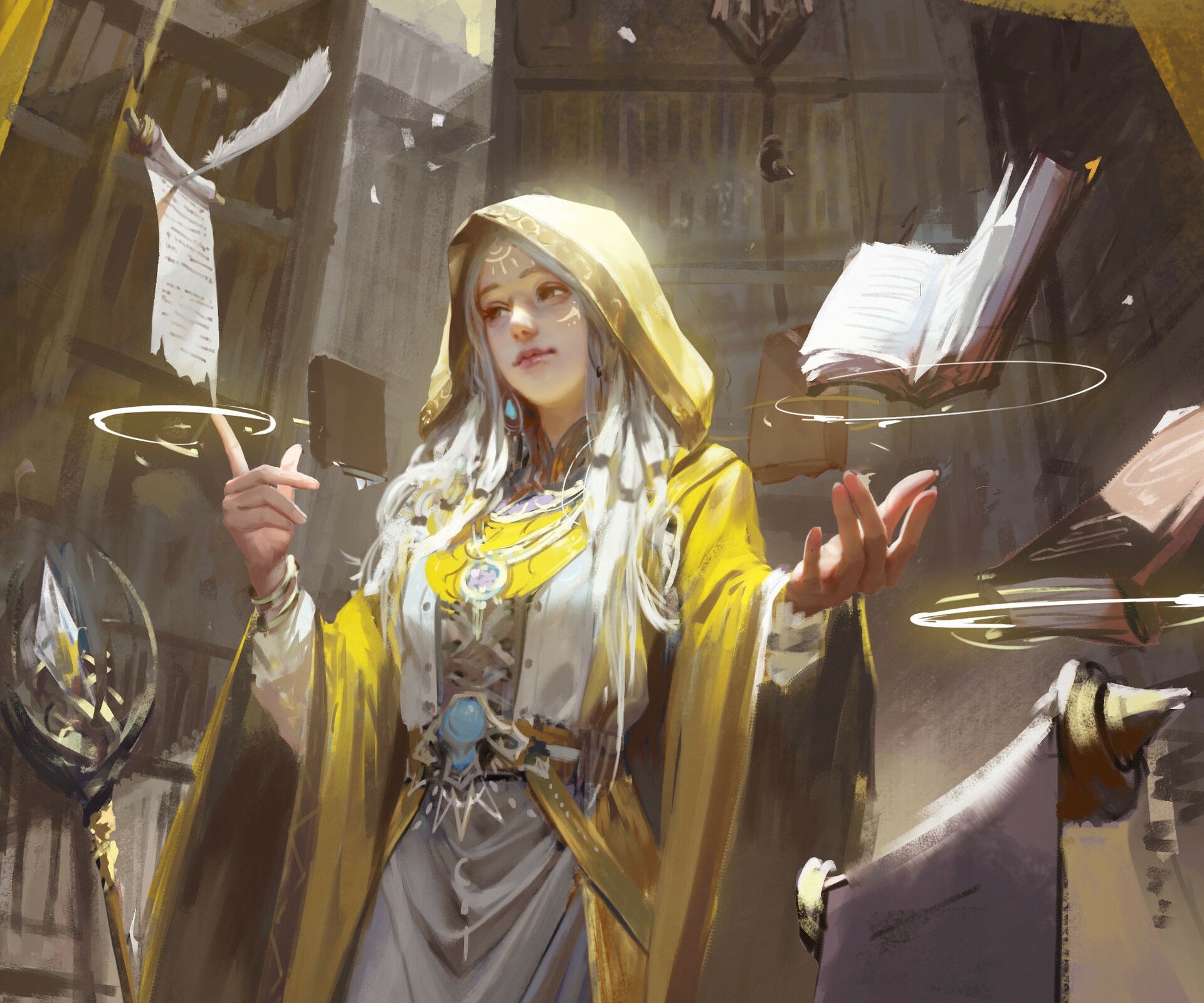 Download Fantasy Sorceress HD Wallpaper