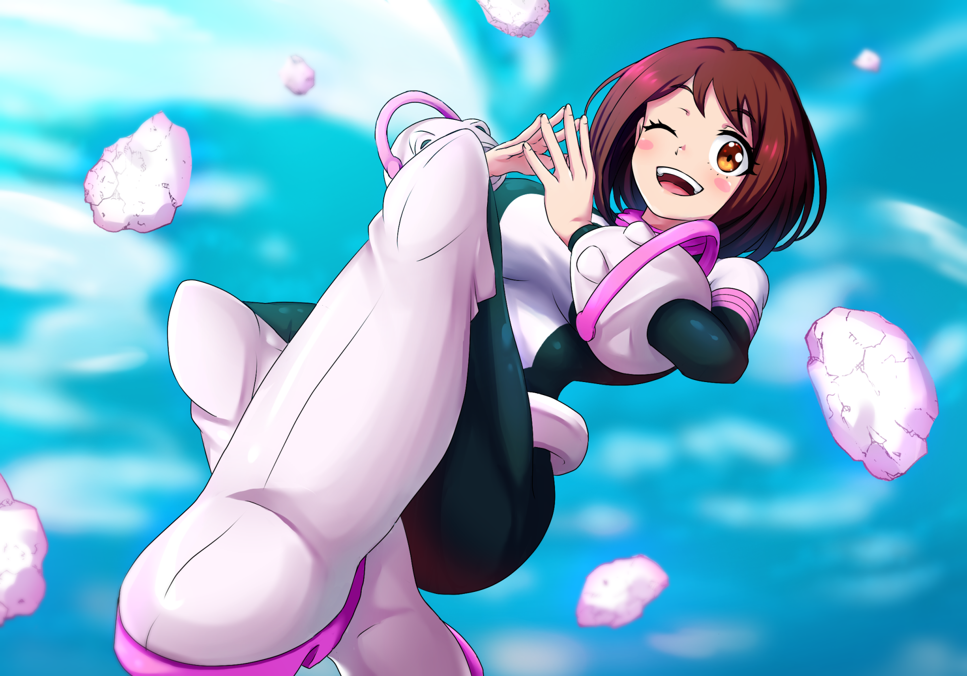 Download Ochaco Uraraka Uravity (My Hero Academia) Anime My Hero Academia HD Wallpaper by Xer