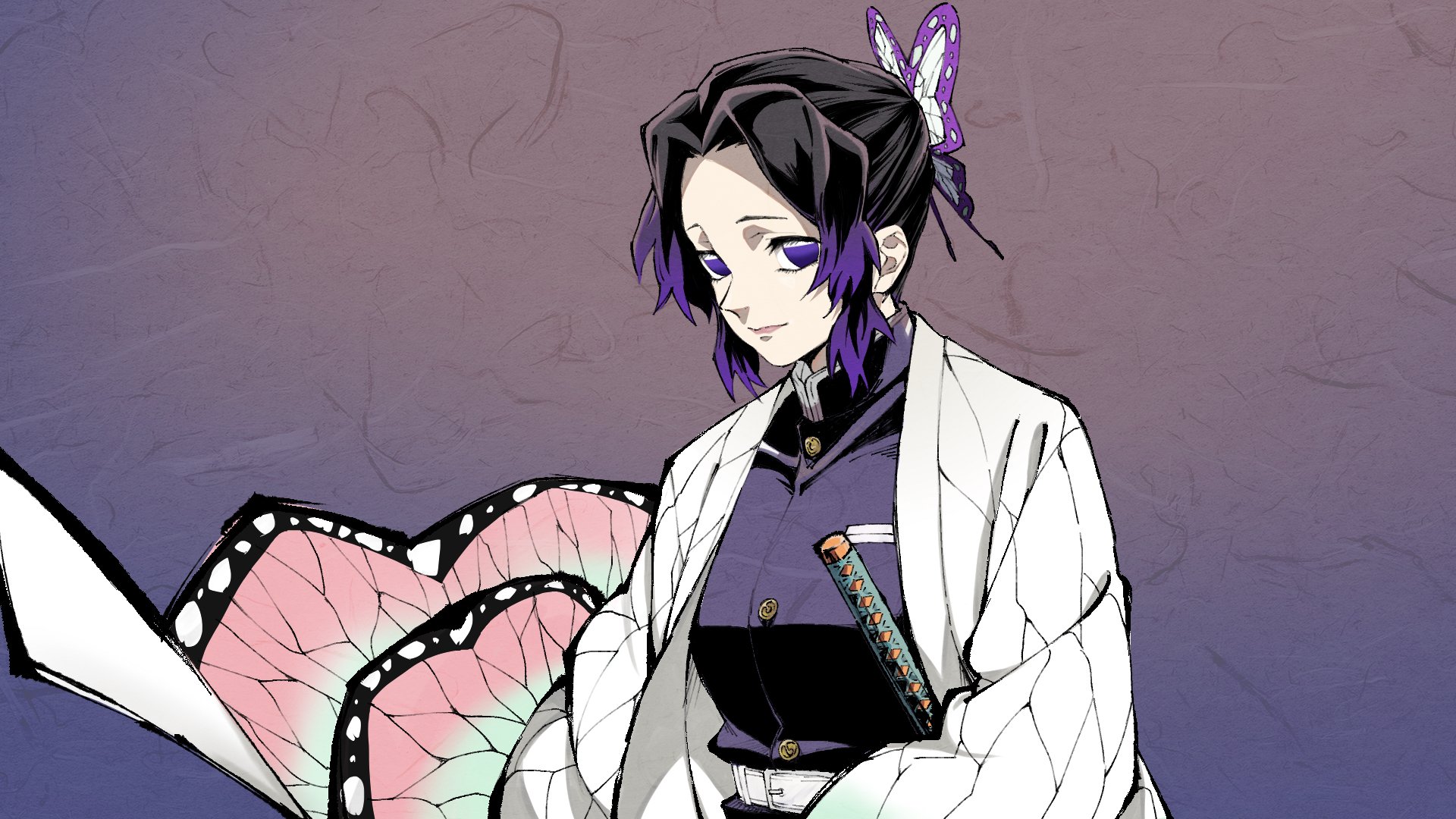 Download Shinobu Kochou Anime Demon Slayer: Kimetsu No Yaiba HD Wallpaper by おはこ。