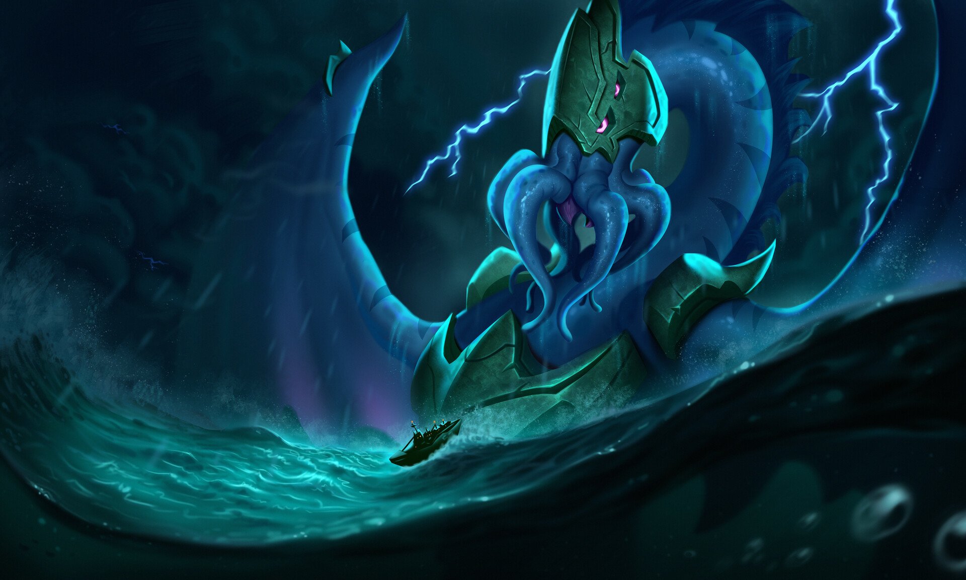 Download Fantasy Sea Monster HD Wallpaper by Ed Cavalcanti