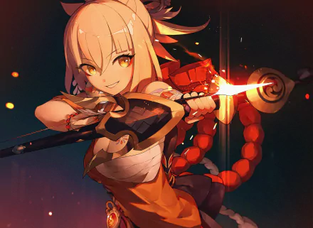 Yoimiya (Genshin Impact) video game Genshin Impact HD Desktop Wallpaper | Background Image