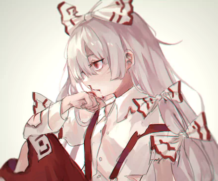 Fujiwara no Mokou Anime Touhou HD Desktop Wallpaper | Background Image