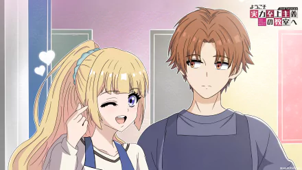 Kei Karuizawa Kiyotaka Ayanokōji Anime Classroom of the Elite HD Desktop Wallpaper | Background Image