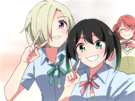 Yu Takasaki Mia Taylor Anime Love Live! Nijigasaki High School Idol Club HD Desktop Wallpaper | Background Image