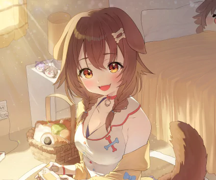 Inugami Korone hololive Anime Virtual Youtuber HD Desktop Wallpaper | Background Image