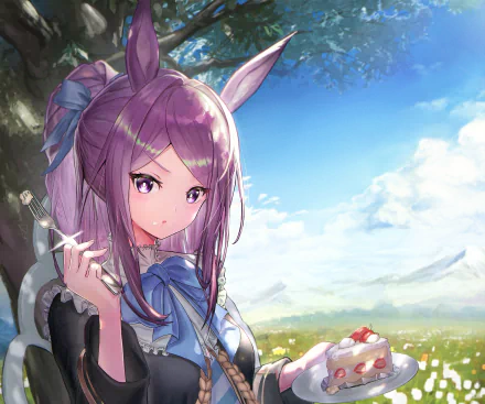 Mejiro McQueen Anime Uma Musume: Pretty Derby HD Desktop Wallpaper | Background Image