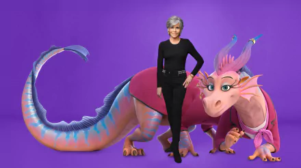  Jane Fonda and her character The Dragon