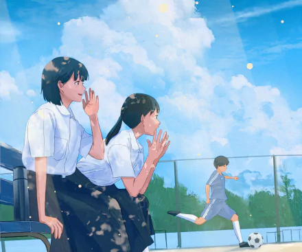 summer Anime friends Anime Summer HD Desktop Wallpaper | Background Image