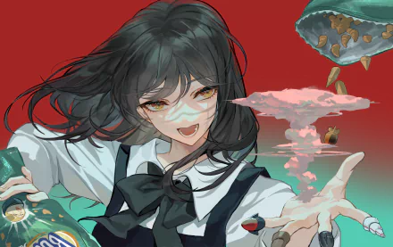 War Devil Asa Mitaka Anime Chainsaw Man HD Desktop Wallpaper | Background Image